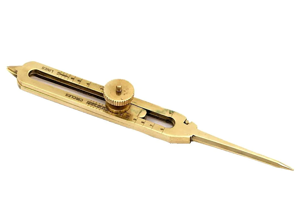 Brass Nautical Divider 6-Inch — Single-Handed Maritime Tool — detail view | SinghBros Mart