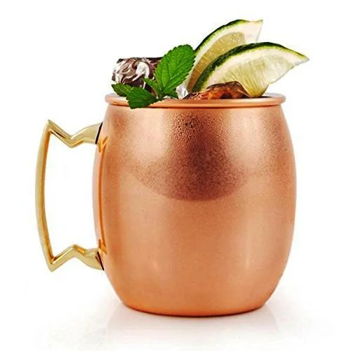 Hammered Copper Moscow Mule Mug — 400ml Capacity — Handmade Antique Replica | SinghBros Mart