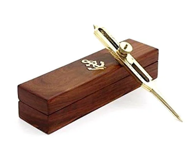 Brass Proportional Divider 6" — Nautical Survey Drafting Tool — side view | SinghBros Mart