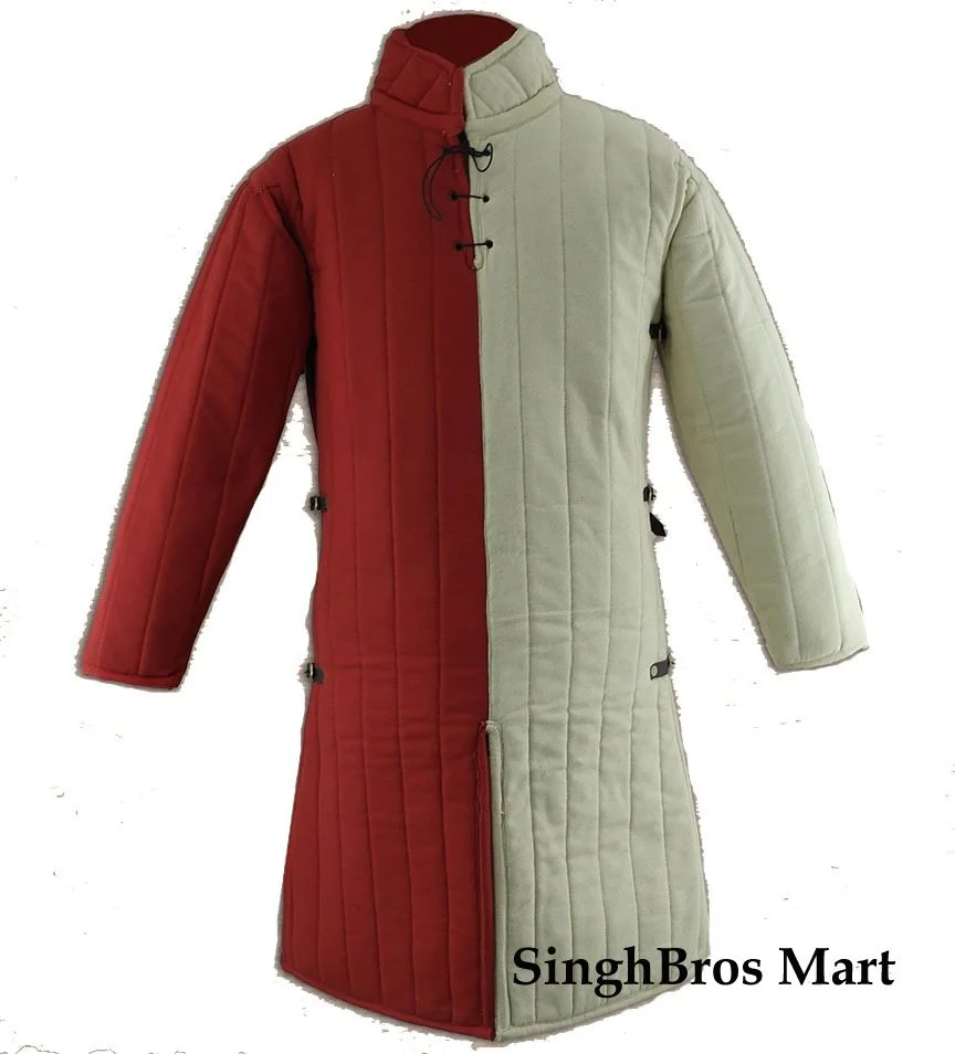 Medieval Gambeson Full Body Padding — Cotton Combat Armor — Handmade Antique Replica | SinghBros Mart