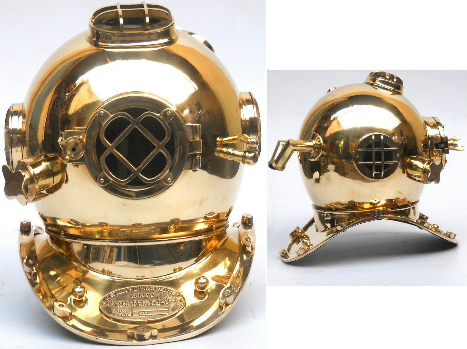 Antique Brass Diving Helmet — Nautical Marine Collectible — Handmade Antique Replica | SinghBros Mart