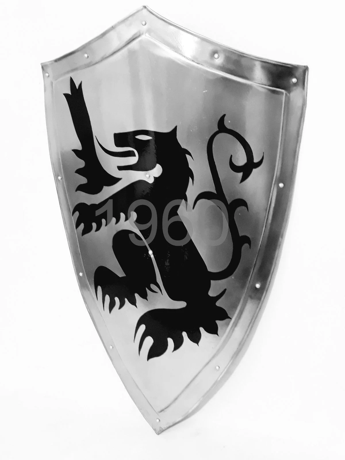 Medieval Steel Battle Shield 24 Inch — 18-Gauge Combat Ready — close-up | SinghBros Mart
