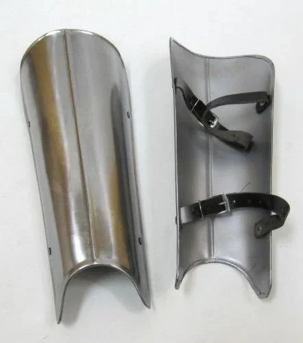 Medieval Steel Leg Guards — Adjustable Gothic Armor — Handmade Antique Replica | SinghBros Mart
