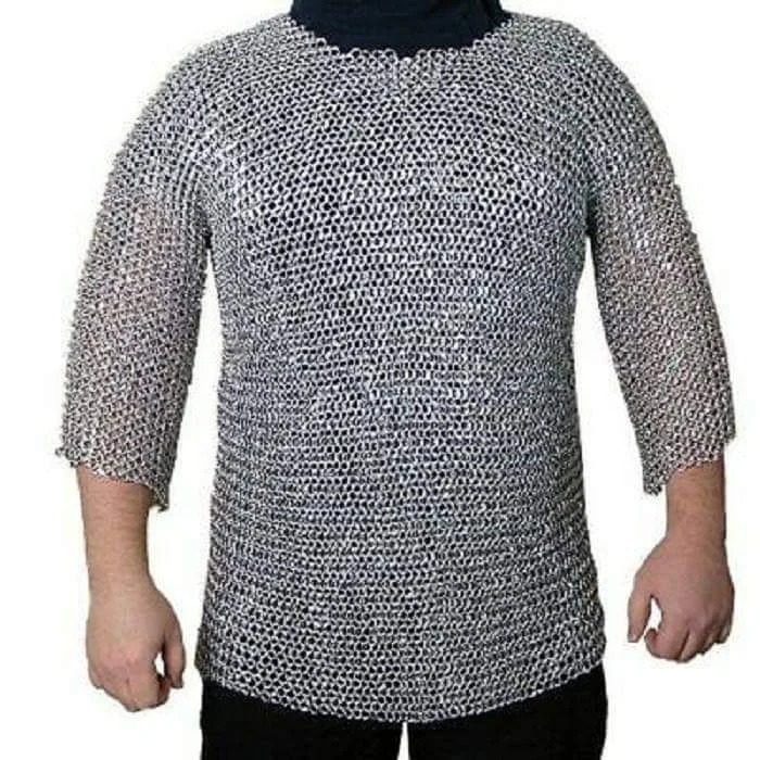 Medieval Chainmail Armor — Butted Steel for Roleplay & Theatre — Handmade Antique Replica | SinghBros Mart