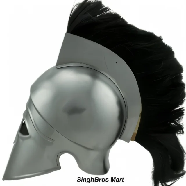 Ancient Greek Helmet Replica — Fully Wearable Steel Armor — Handmade Antique Replica | SinghBros Mart